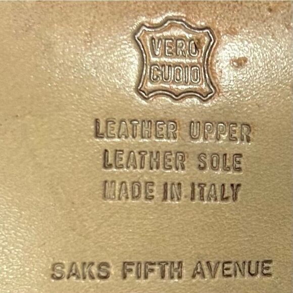 Saks Fifth Avenue Heels Women’s Size 8 AA Black Suede Animal Print Loafer Pump - Picture 14 of 15